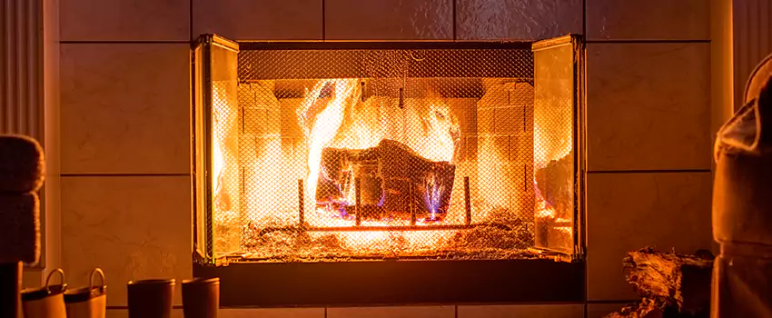 Mendota Hearth Landscape Fireplace Installation in Asheboro, North Carolina